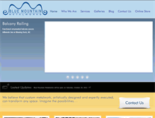 Tablet Screenshot of bluemountainmetalworks.com